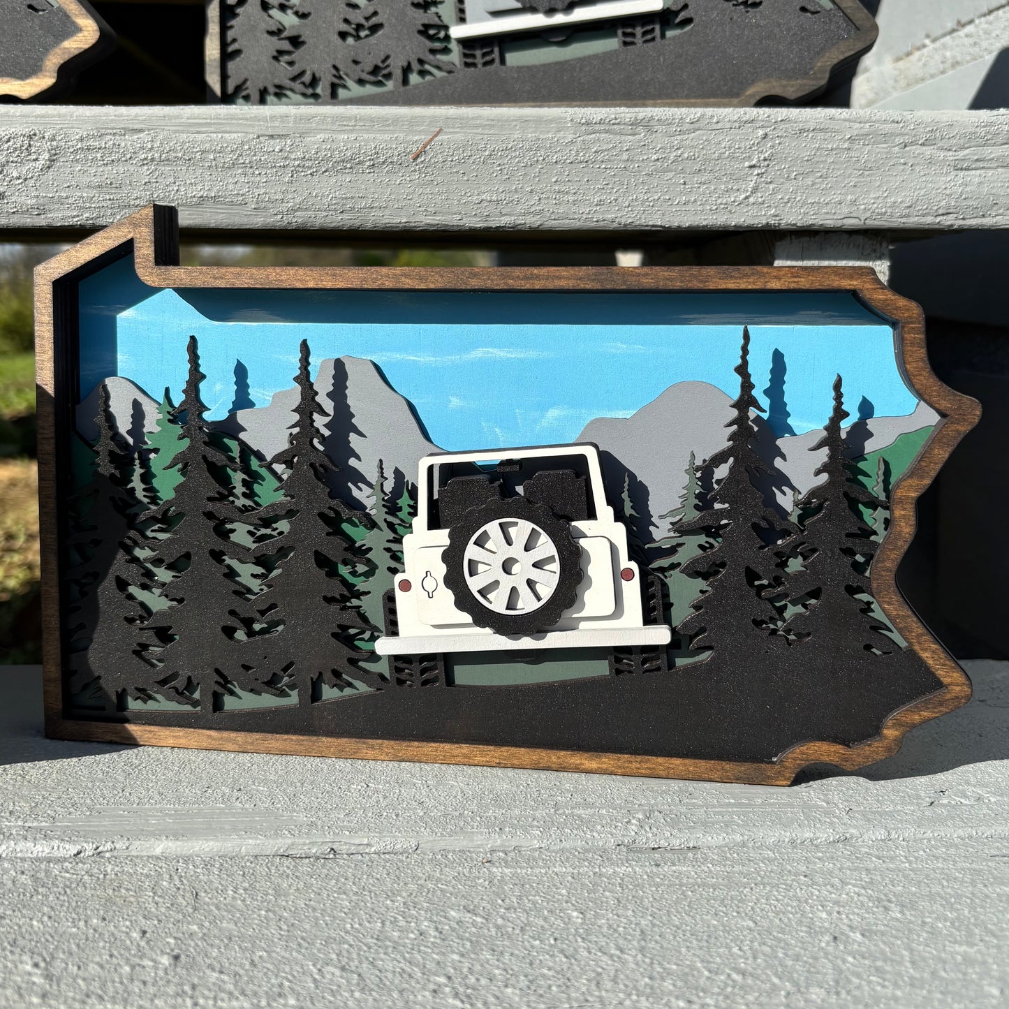 Off Road Scene - Small (White)