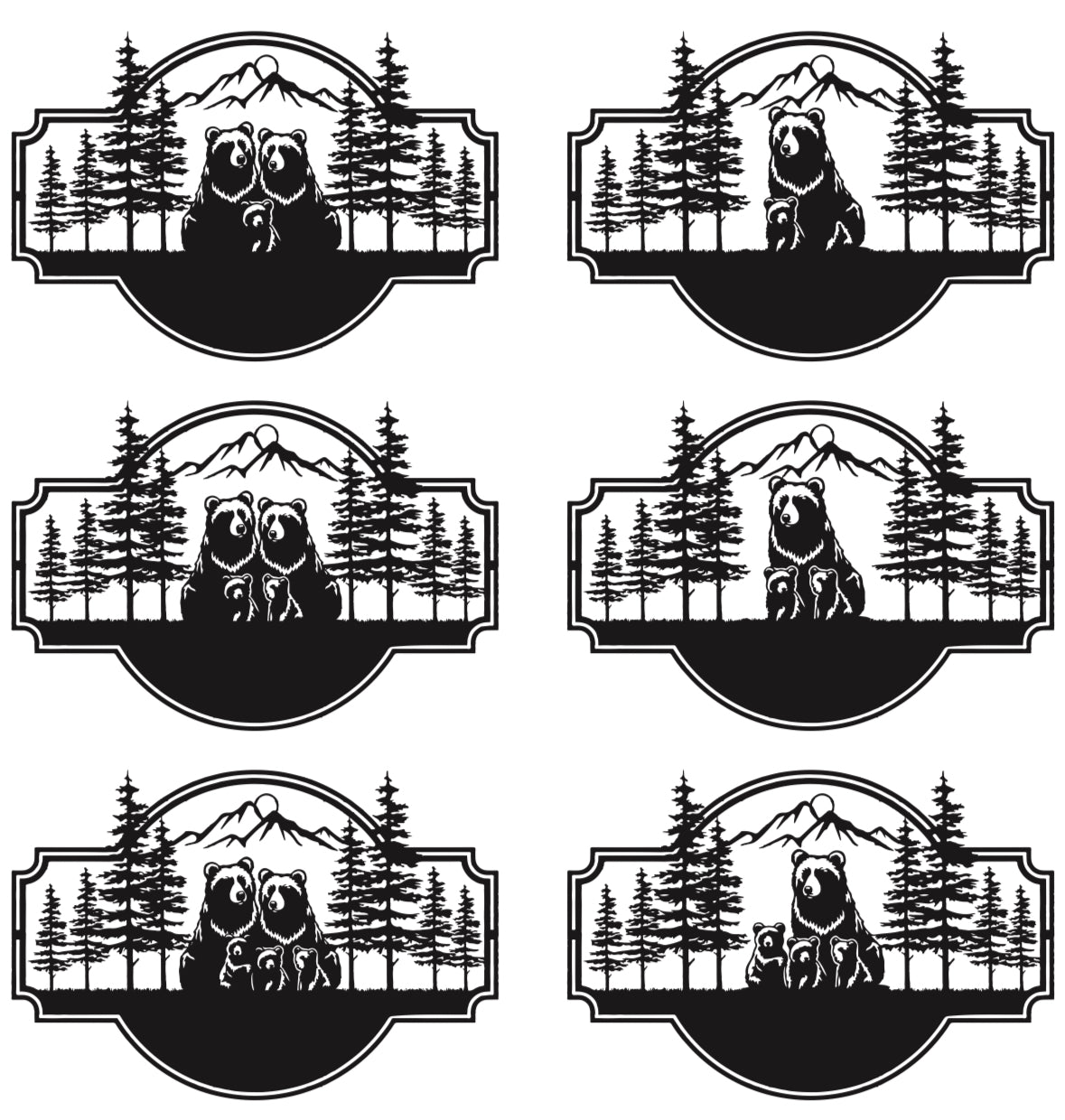 Customizable Bear Wall Art