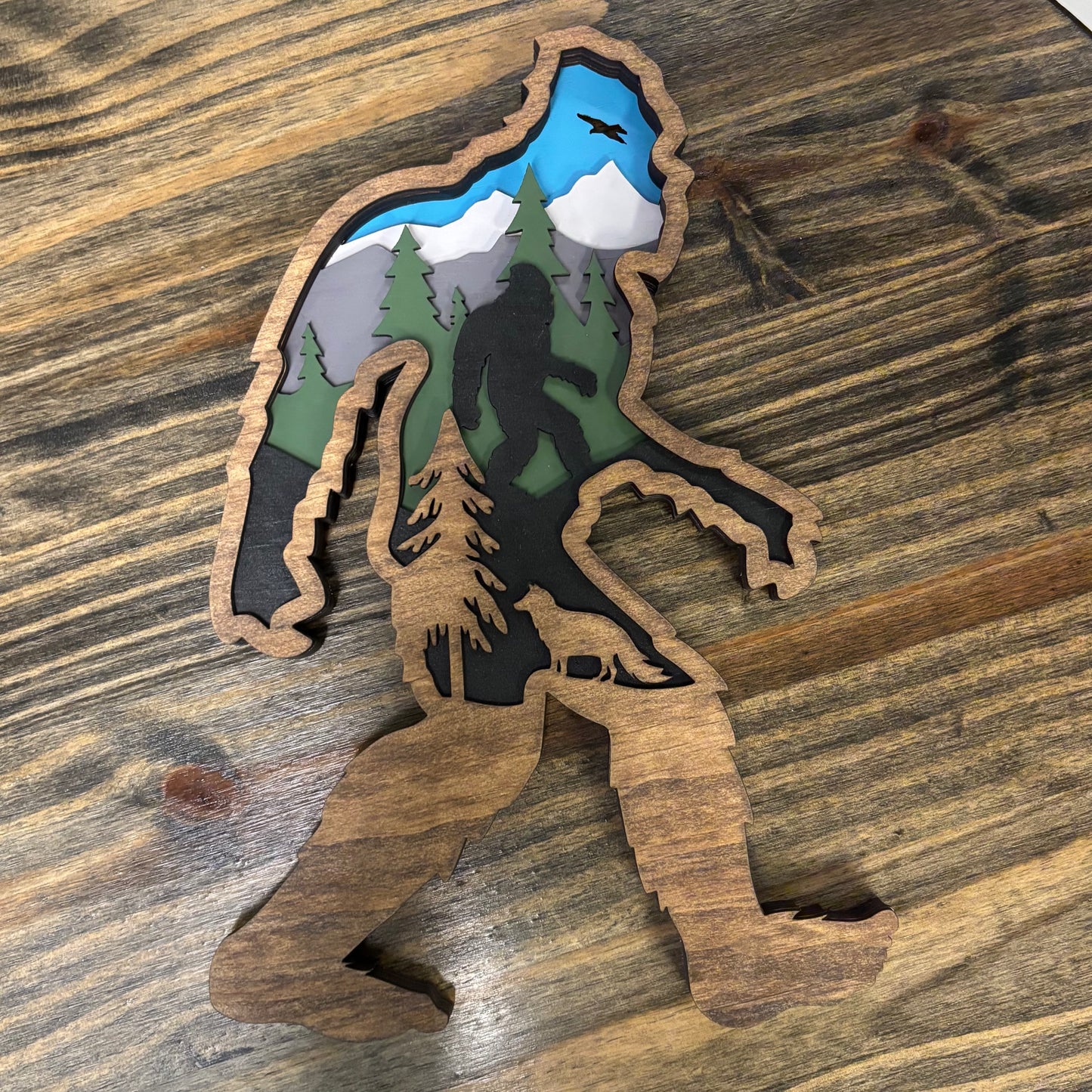 Bigfoot Layer Silhouette