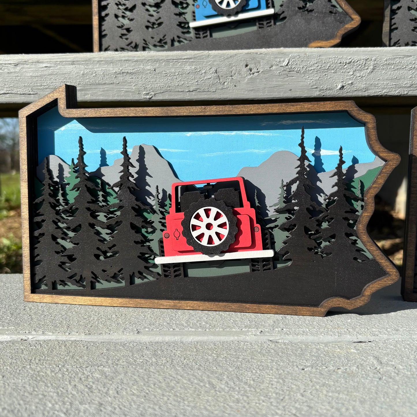 Off Road Scene - Small (Red)
