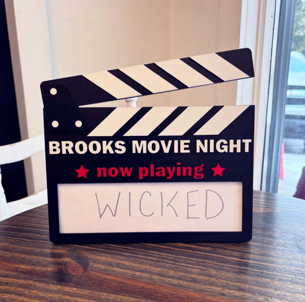 Movie Night Box & Clapboard