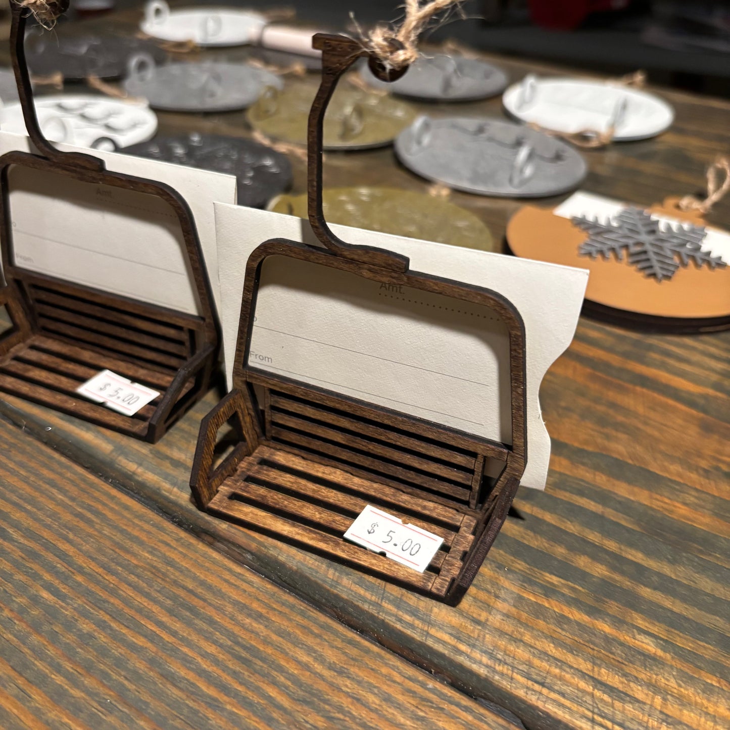 Gift Card / Cash Holder Ornament Set - 18 pack