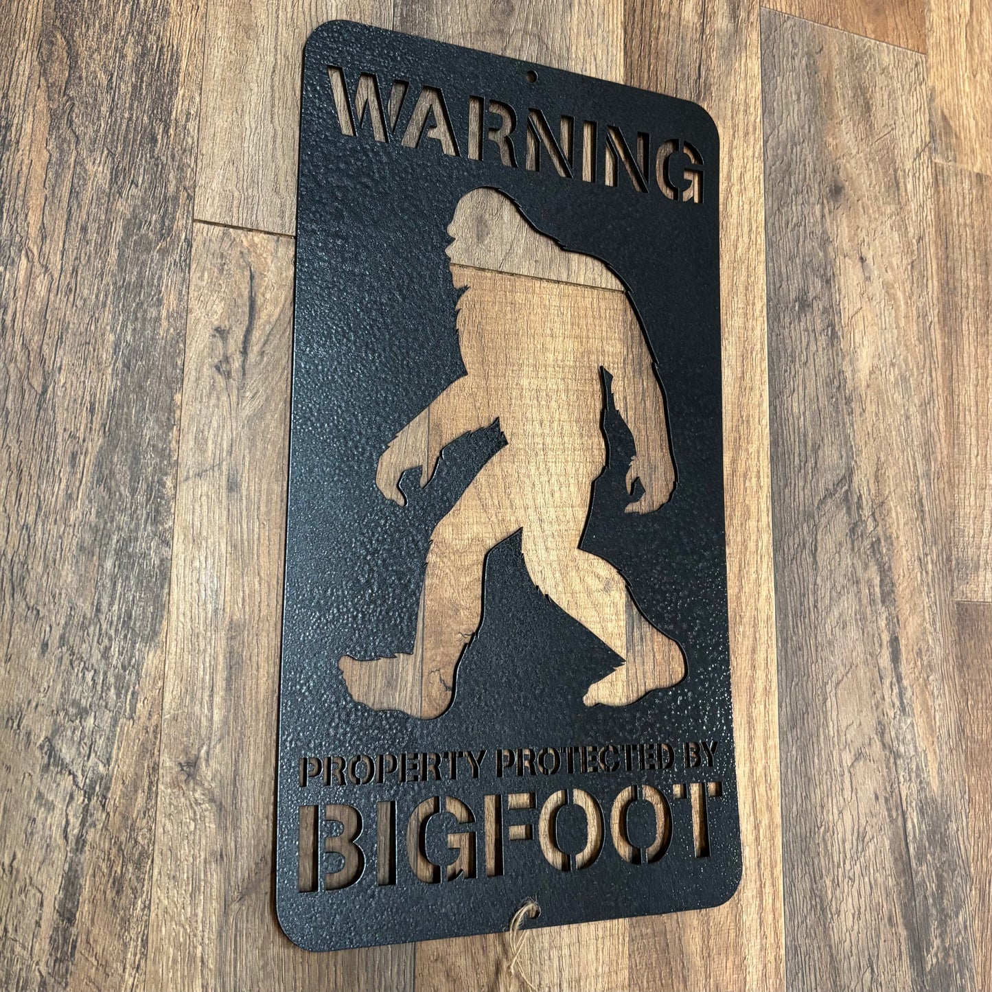 Bigfoot Stencil Sign