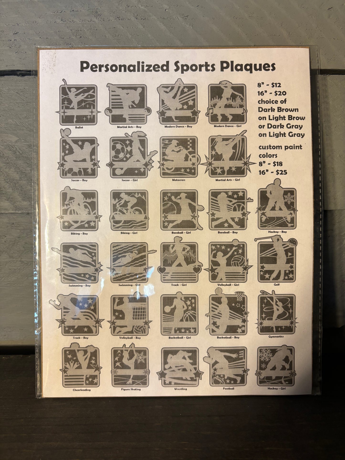 Sports Plaque - Large
