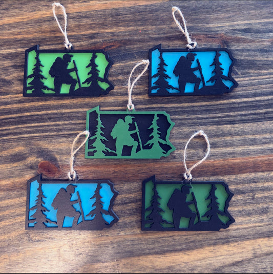 Hiker Ornaments - 10 pack
