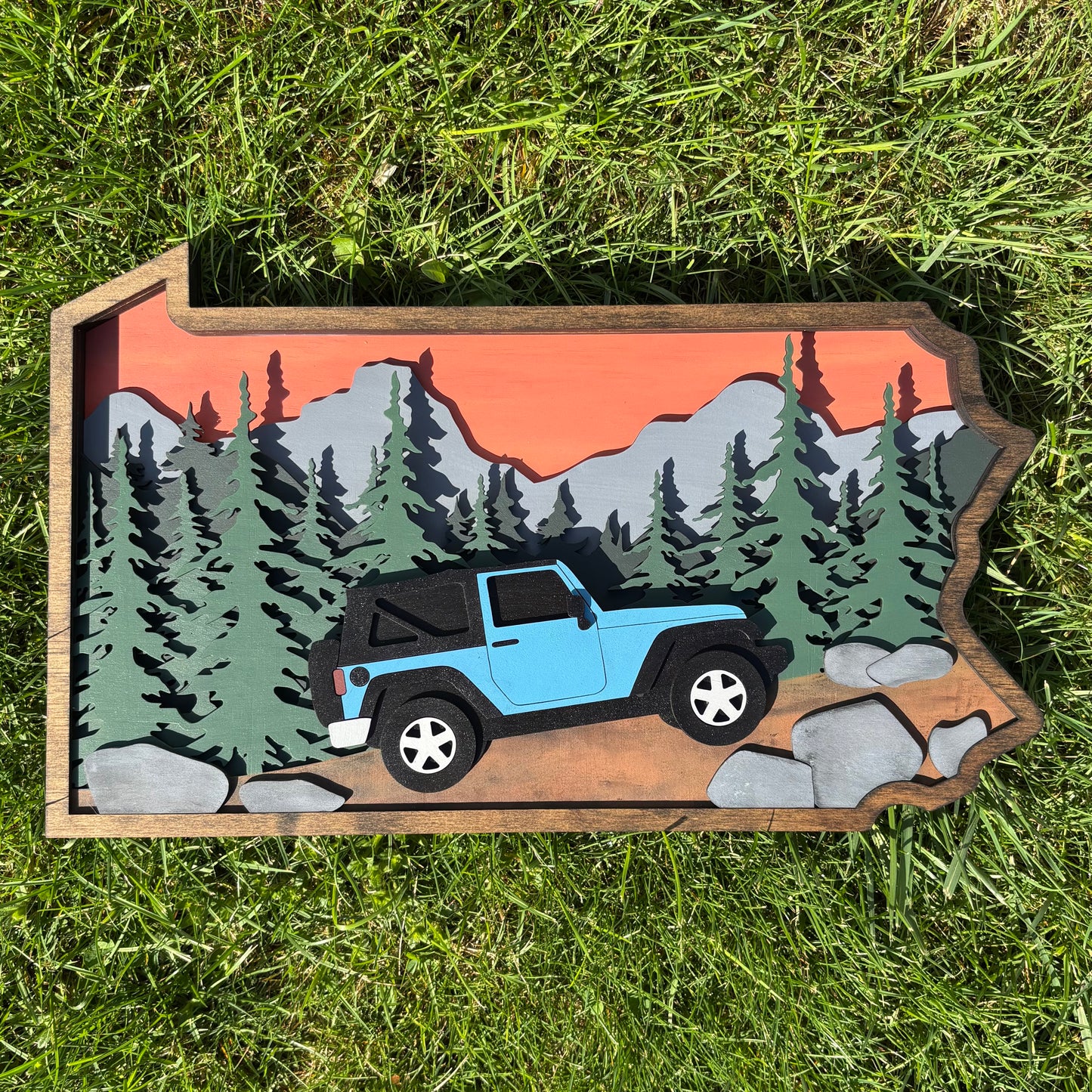 Off Road Scene - Large (Blue)