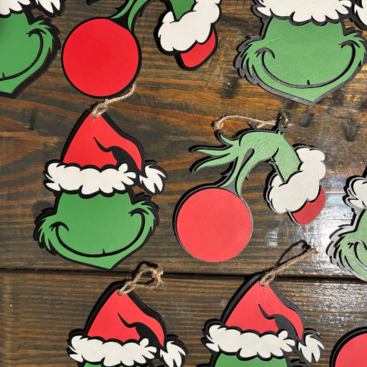 Grinch Ornament Set - 22 pack