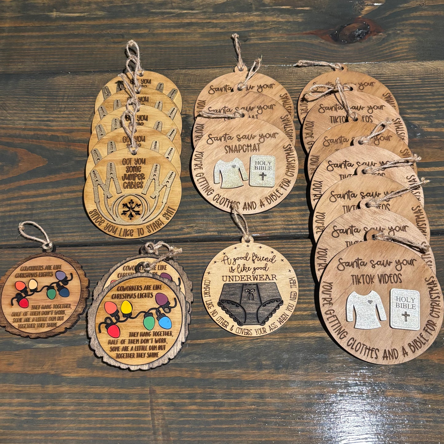 Funny Ornament Set - 19 pack