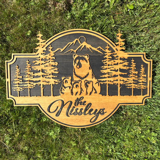 Customizable Bear Wall Art