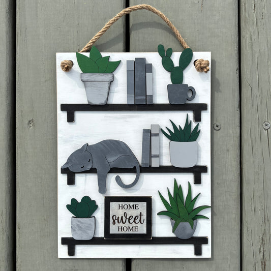 Hanging Plant Bookshelves