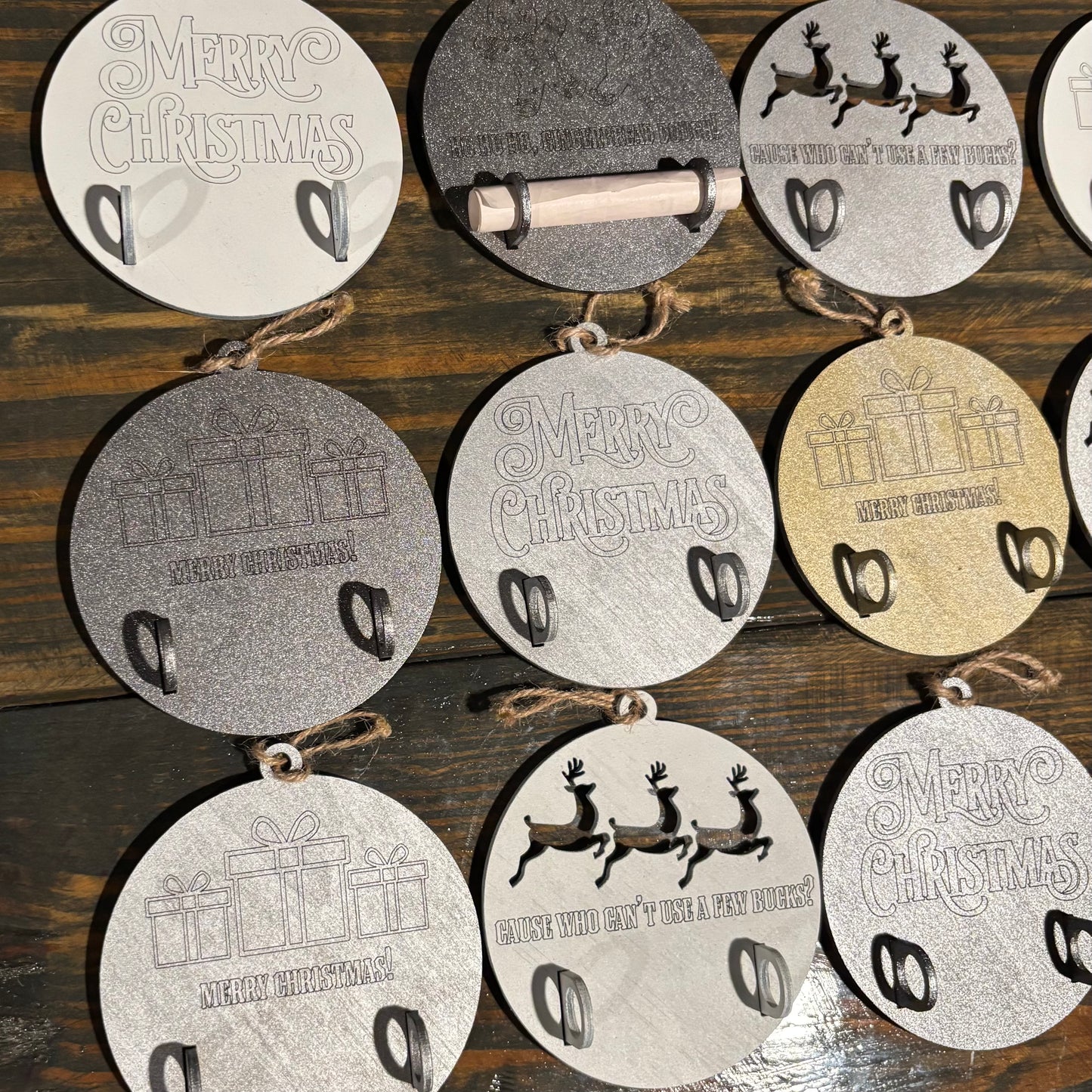 Gift Card / Cash Holder Ornament Set - 18 pack