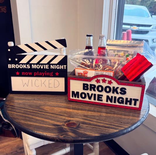 Movie Night Box & Clapboard