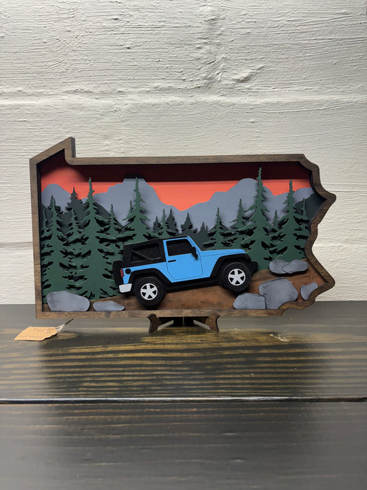 Off Road Scene - Blue